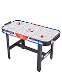 MUWO Air Hockey Tisch 122x61x79 cm, Torzähler, inklusive 2 Pucks und 2 Pusher, Harte, robuste...