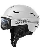 OutdoorMaster Skihelm-Set, Snowboard-Helm mit Brille für Erwachsene - 12 Belüftungsöffnungen -...