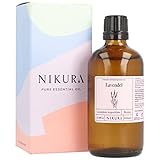 Nikura Lavendelöl - 100ml | Ätherisches Öl | 100% reines natürliches Öl | Perfekt für...