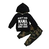 Baby Boy Trainingsanzug Hoodie Brief gedruckt Sweatshirt Top und Hose 2 Stück Kid Kleidung Set