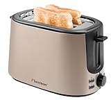 Bestron Toaster mit 2 Röstkammern, Toaster für 2 Scheiben, mit 7 Bräunungsstufen,...