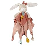 Fehn Schmusetuch Hase fehnNATUR - Spielkamerad & Stofftier-Schnuffeltuch aus Baumwolle aus...