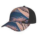 Japanische Baseballkappe mit Fuji-Landschaftsdruck, feuchtigkeitsableitend, leicht, Sommer,...