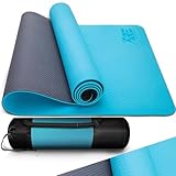 RE:SPORT Yogamatte mit Tragetasche | Gymnastikmatte rutschfest | Fitnessmatte schadstofffrei |...