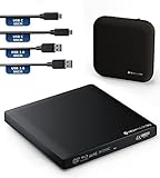 techPulse120 Externes USB 3.1 USB-C UHD 4k 3D M-DISC Blu-ray DVD CD BDXL HDR10 100GB Laufwerk...