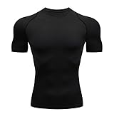 Smatstyle Kompressionsshirt Kurzarm Herren Sport T-Shirt Compression Trainingsshirt elastisches...