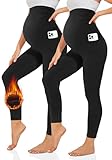 TNNZEET Umstandsleggings Damen Umstandsmode Blickdicht Schwangerschaft Leggings Umstandshose Lang...