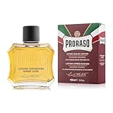 Proraso After Shave Lotion Nourishing, 100 ml, Aftershave für Männer mit Sandelholz & Shea-Öl...