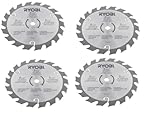 Ryobi Kreissägeblatt, 18 V, P503, P504, P506, 14 cm, Hartmetallbestückt, 4 Stück