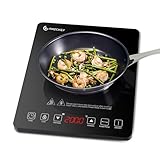 AMZCHEF Induktionskochplatte,2000W Einzelinduktionskochfeld mit schlankem Design, 20...
