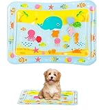 JazRvr Wassermatte Katze, Spielmatte Für Katzen Mit Wasserspiel, Interaktives Katzenspielzeug Für...