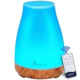 300ml Diffuser Fernbedienung Aroma Diffuser für Ätherische Öle Ultraschall Luftbefeuchter mit 7...