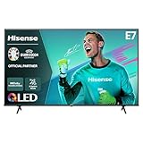 Hisense 43E7NQ 108 cm (43 Zoll) Fernseher, 4K UHD, QLED, HDR10, HDR10+ decoding, HLG, Dolby Vision...