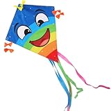 BOFUNX Drachen Kinder Einleiner-Flugdrachen für Kinder und Erwachsene 60×70cm Drachen mit...