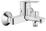 GROHE BauEdge - Badewannenarmatur (integriertes Rücklaufventil, automatische Umstellung für...