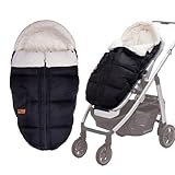 KZ Dotnz Universal-Fußsack für Kinderwagen, Vorderteil, abnehmbar, multifunktional, mit Fleece...