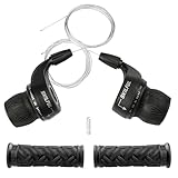 MEGHNA 18 Speed Fahrrad Schalthebel 3x6 Revoshifter Set Drehgriff-Schalter Twist-Schalthebel für...