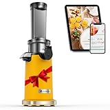 Entsafter AOBOSI-Mini slow juicer mit Rückwärts-Kau-Funktion-saftpresse elektrisch mit Bürste und...