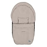 Altabebe AL2610 - 03 Sommerfußsack für Autositz, Gruppe 0 mit 3 und 5-Punkt-Gurttechnik, beige