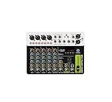 MEIVIYA Mixer DJ-Controller Mixer 5.0 Bluetooth 48 V Phantomspeisung Niedriges Grundrauschen for...