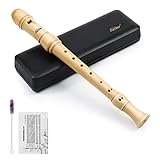 Eastar Sopran-Blockflöte im deutschen Stil für Anfänger, Kind, C-Taste, Ahornholz, 3-teilig, mit...