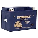 DYNAVOLT - NANO-GEL MG9-BS-C Motorradbatterie 12V 9Ah 260A. Ersetzt YTX9-BS. Maße: 150x86x105mm....