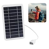 Tragbares 5W 5V Solarpanel mit USB,Anschluss für unterwegs,Solar Ladegerät für Handy,...