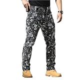 Arbeitshosen Männer Slim Fit Stretch Sommer Pants Aktivitäten Im Freien Lässig Tactical Hose Zip...