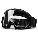 abtong Motorradbrille, Crossbrille Racing ATV Dirt Bike MX-Fahrbrille Anti Fog UV-Schutz...