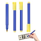 4 Stück Geldscheinsprüfer Stift, Geldscheinprüfer, Prüfstift Falschgeld, Geldprüfstift,...