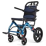 Deluxe-Rollator aus Aluminium, leichter und benutzerfreundlicher Rollstuhl, mit vier Rädern, mit...