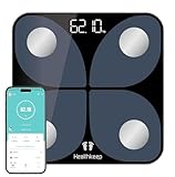 Körperfettwaage, Personenwaage Digital Testsieger mit App Smart Waage, Bluetooth...