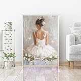 Diamond Painting Erwachsene Frau, DIY Diamond Painting Blume Bastelset, Vollbohrer Diamant Malerei...