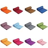 Yoga-Handtuch, Fitnessmatte, weiche, saugfähige Mikrofaser-Decke, Kissen, geruchlos, leicht,...