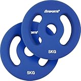 ScSPORTS® Neopren Hantelscheiben - Sets, 2x1, 2x2, 2x3, 2x4, 2x5 kg, Ø 31mm, Gusseisen, Mehrere...