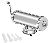 MASTER FENG Wurstfüller, Horizontale Küche Aluminium Wurstfüllmaschine mit Saugfuß Verpackt 4...