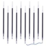 10 Stück Kugelschreiberminen, 0,5 mm Ersatzminen Kugelschreiber Minen, Einziehbare Stift...