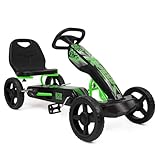 509 Crew XSpeed Pedal Go Kart, Pedal Car, Ride On, Sporty Graphics on The Front Fairing, Adjustable...