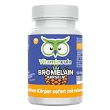 Bromelain Kapseln - hochdosiert - 400 mg / 960 F.I.P - Qualität aus Deutschland - ohne Zusätze -...
