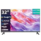 Antteq G32 Smart TV 32 Zoll (80 cm) 1366x768P Google TV (Google Assistant, 60 Hz) Triple Tuner...