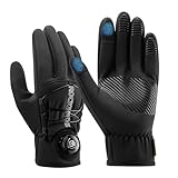 ROCKBROS Winterhandschuhe Fahrradhandschuhe für Herren & Damen, Thermohandschuhe Fahrrad, Warm &...