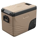 Yolco KX40 Sand Elektrische Kompressor-Kühlbox, Dual- Zone, App Steuerung per Bluetooth, 12/24 V...