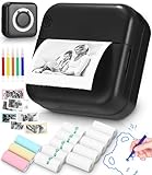 Zounin Mini-Drucker,Neuer Drucker,Taschendrucker, Mini Fotodrucker für Smartphone, Tragbarer...