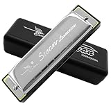 Mundharmonika C Dur 10 Loch Blues Harp Diatonische Harmonika Harmonica für Erwachsene Kind Kinder...