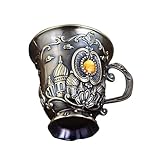 SOIMISS Retro Metall Weinbecher Kleiner Tasse Vintage Rotweinkelch für Hochzeit Party Restaurant...