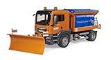 bruder 03785 - Man TGS Winterdienst mit Räumschild - 1:16 Fahrzeuge, Streuwagen, Schneeräumer,...