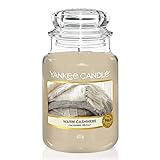 Yankee Candle Duftkerze im Glas (groß) | Warm Cashmere | Brenndauer bis zu 150 Stunden