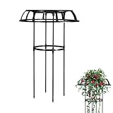 Garten Obelisk Rankgitter, 75cm Garten Metall Rankgitter Turm Obelisken für Kletterpflanzen Tomaten...