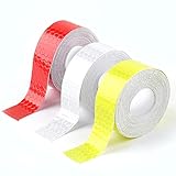 15 m Reflektorband Selbstklebend, Reflektierendes Klebeband Starke Reflektion, Reflektoren Aufkleber...