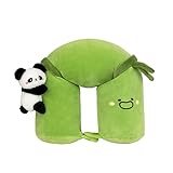 VICKYPOP Tier Nackenkissen Niedliche Cartoon Memory Baumwolle Gefüllte U-förmige Reise Plüsch...